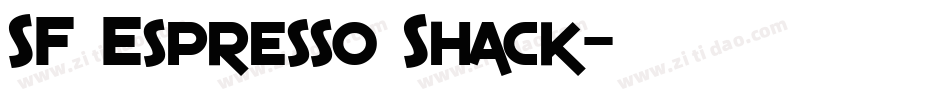 SF Espresso Shack字体转换